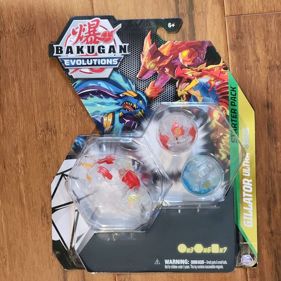 Bakugan Evolutions Gillator Ultra Diamond Starter Hydorous Blitz Fox - Picture 1 of 4